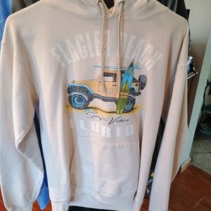 Hanes Cream Surf Vibes Hoodie